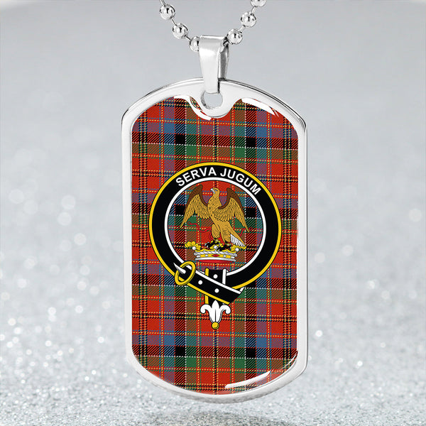 Hay and Leith Ancient Clan Badge Classic Tartan Dog Tag Necklace