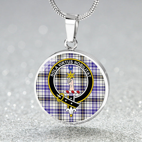 Henderson Dress Modern Clan Badge Tartan Classic Circle Necklace