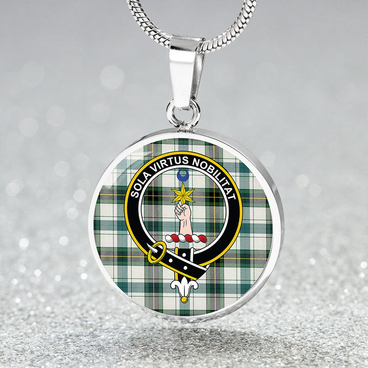 Henderson Dress #2 Modern Clan Badge Tartan Classic Circle Necklace
