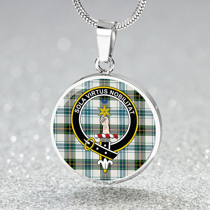 Henderson Dress #3 Ancient Clan Badge Tartan Classic Circle Necklace