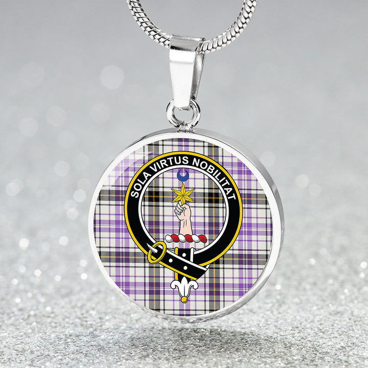 Henderson Dress (MacKendrick Dress) Ancient Clan Badge Tartan Classic Circle Necklace