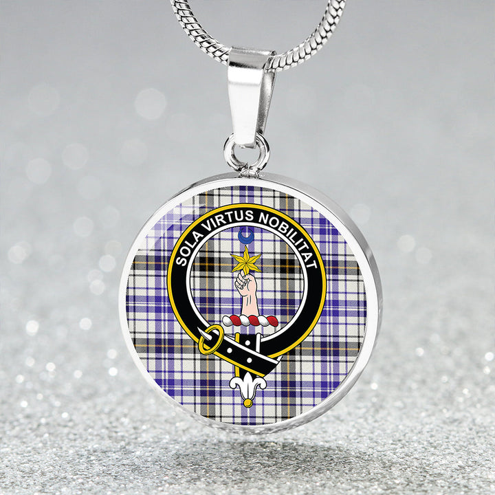 Henderson Dress (MacKendrick Dress) Modern Clan Badge Tartan Classic Circle Necklace