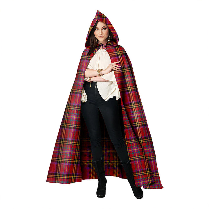 Hepburn Weathered Clan Badge Tartan Hooded Cloak
