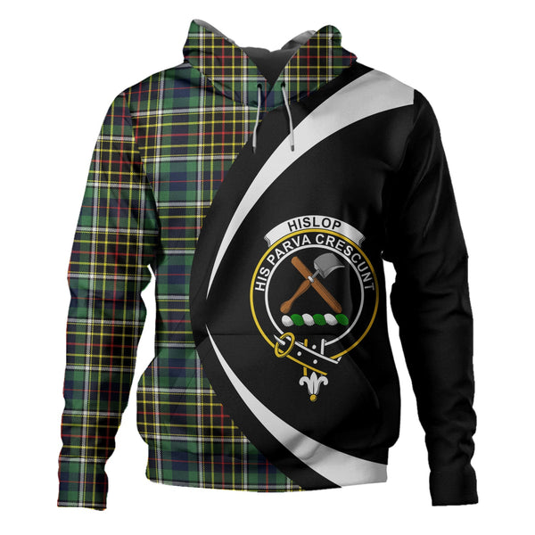 Hislop #2 Modern Clan Badge Tartan Hoodie Circle Style