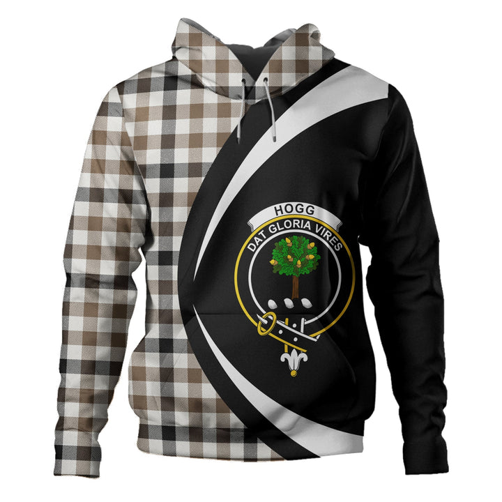 Hogg Ancient Clan Badge Tartan Hoodie Circle Style