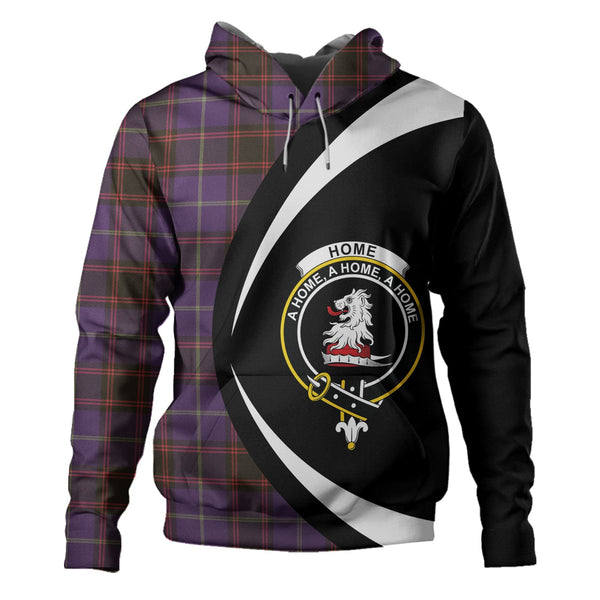 Home Weathered Clan Badge Tartan Hoodie Circle Style
