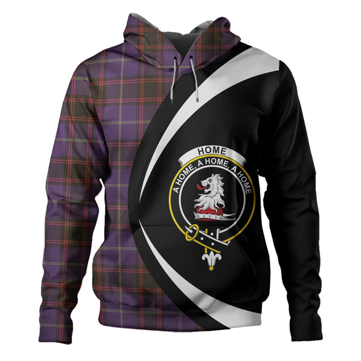 Home Weathered Clan Badge Tartan Hoodie Circle Style