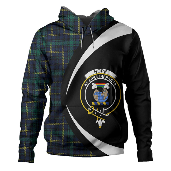Hope Vere Modern Clan Badge Tartan Hoodie Circle Style