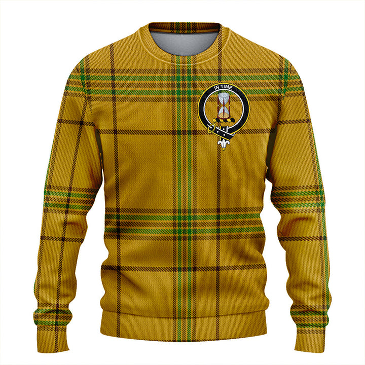 Houston Clan Badge Tartan Knitted Sweater
