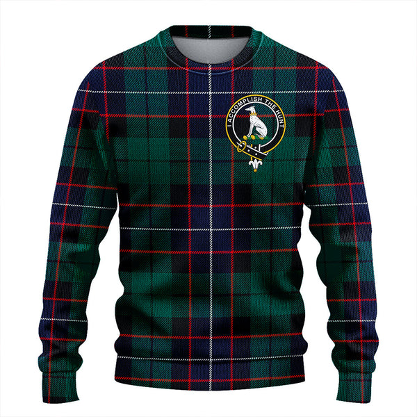 Hunter (Michael) Modern Clan Badge Tartan Knitted Sweater