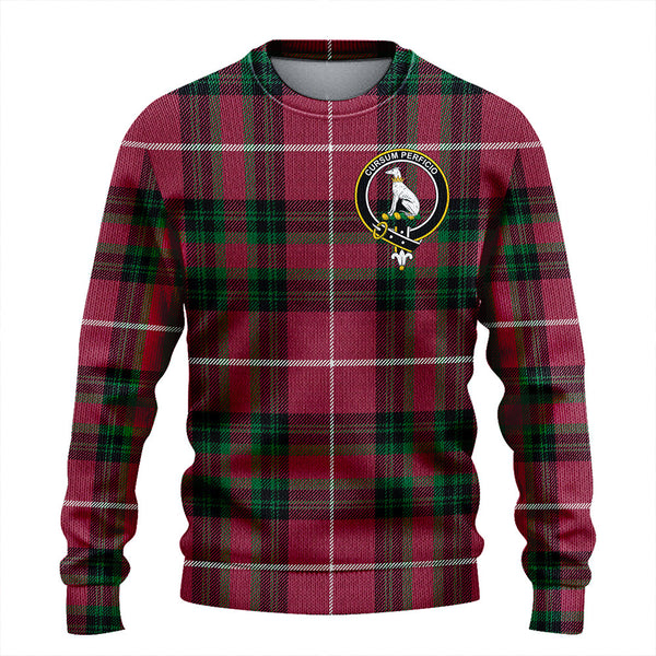 Hunter of Bute (Hunter Maroon) Ancient Clan Badge Tartan Knitted Sweater