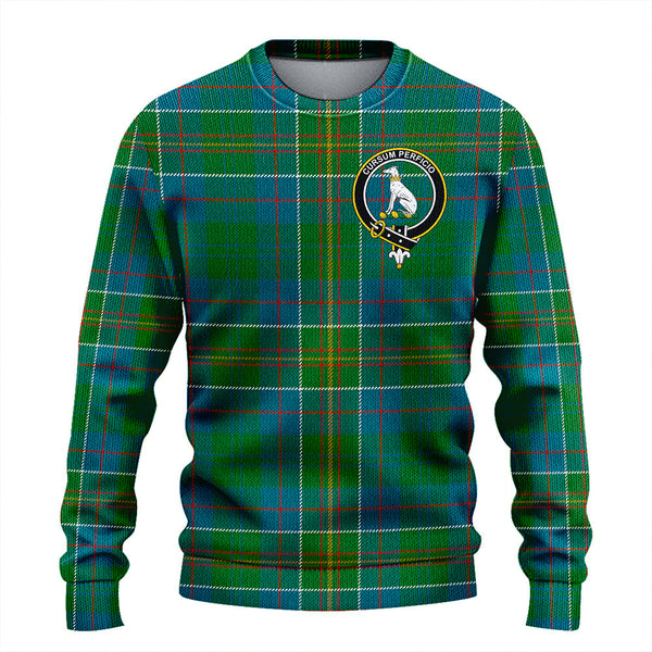 Hunter of Hunterston (Galbraith of Hunterston) Ancient Clan Badge Tartan Knitted Sweater