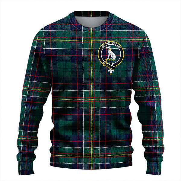 Hunter of Hunterston (Galbraith of Hunterston) Modern Clan Badge Tartan Knitted Sweater