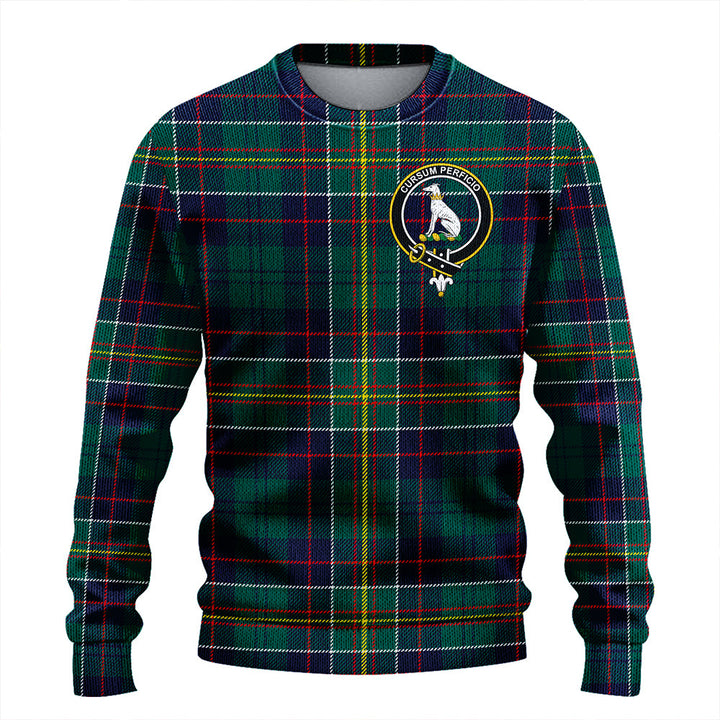 Hunter of Hunterston (Galbraith of Hunterston) Modern Clan Badge Tartan Knitted Sweater