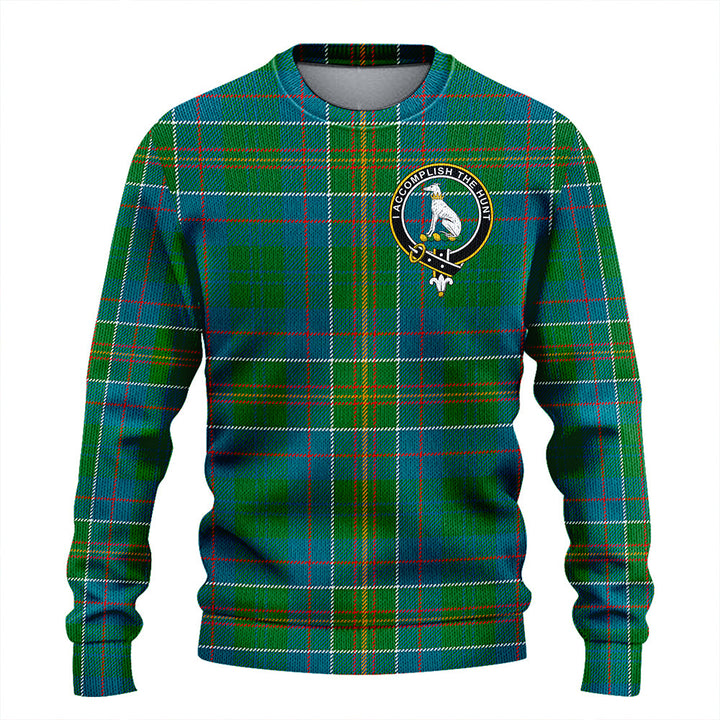 Hunter of Hunterston (Michael of Hunterston) Ancient Clan Badge Tartan Knitted Sweater