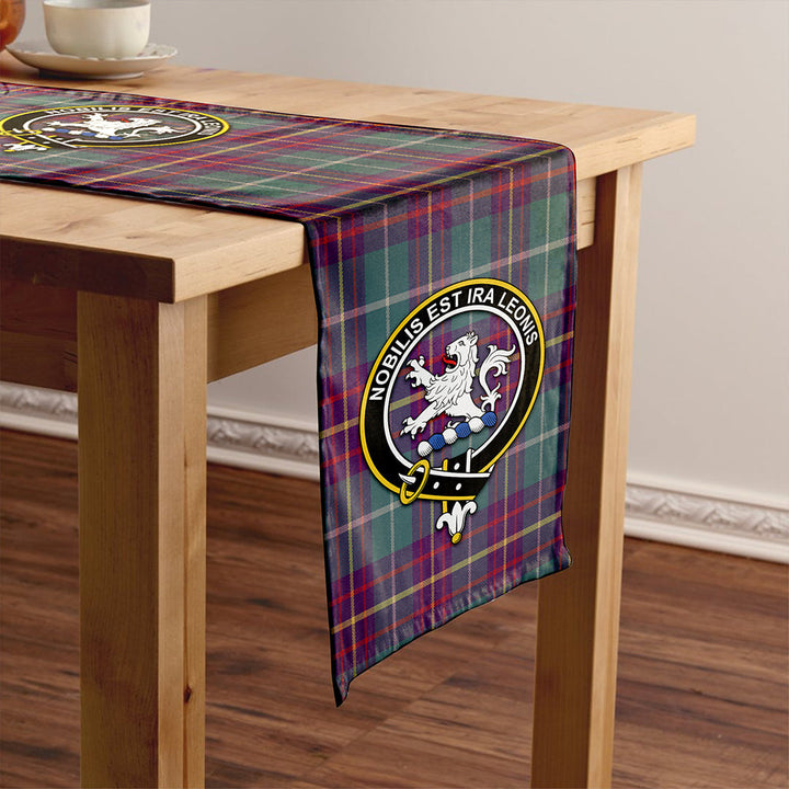 Inglis Weathered Clan Badge Tartan Table Runner