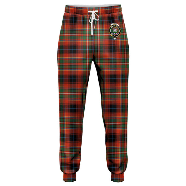 Innes Red Ancient Clan Badge Tartan Jogger Pants