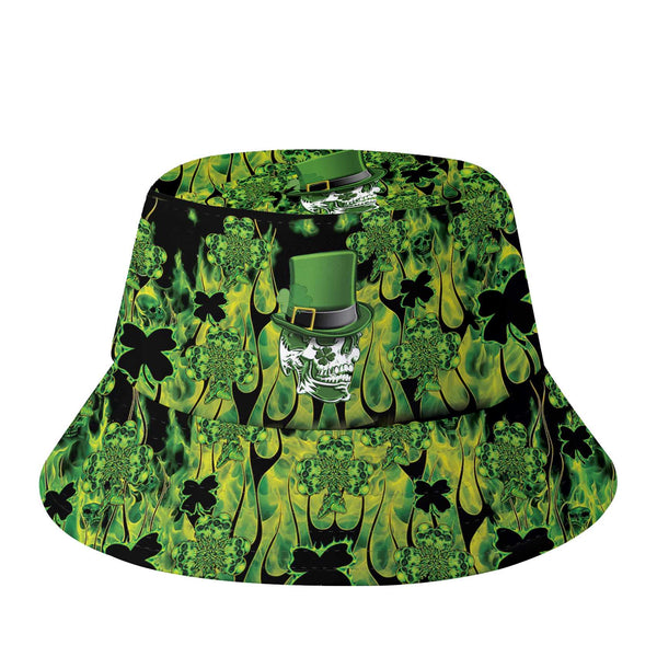 Irish Skull Saint Patricks Bucket Hat