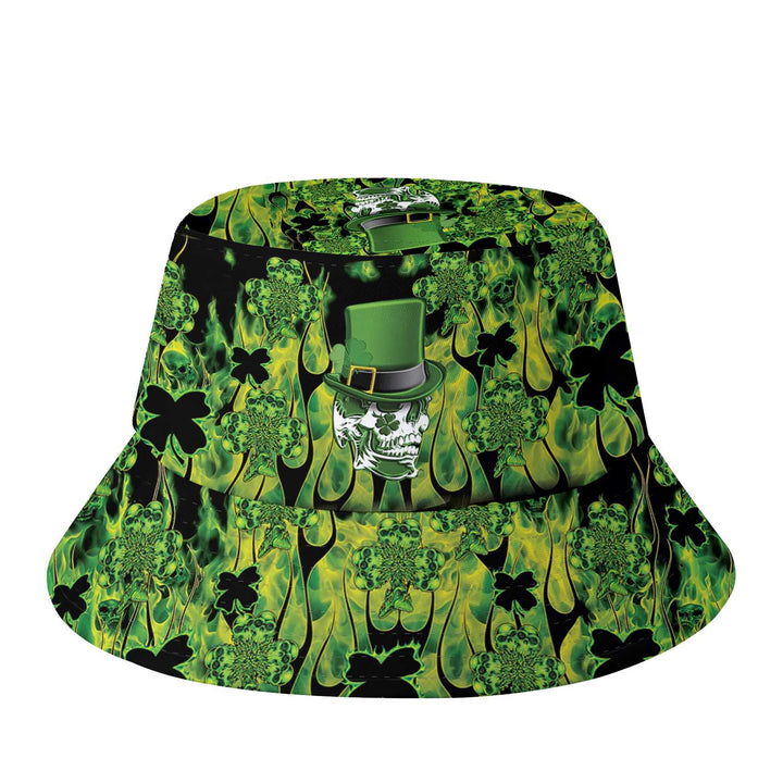 Irish Skull Saint Patricks Bucket Hat