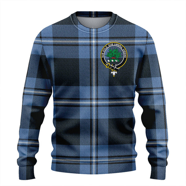 Irvine Weathered Clan Badge Tartan Knitted Sweater