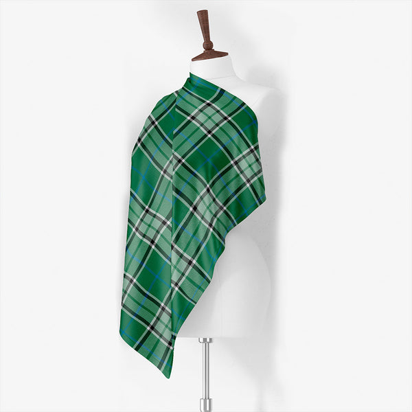 Isle of Man Manx Centenary Weathered Tartan Classic Silk Habotai Square Scarf