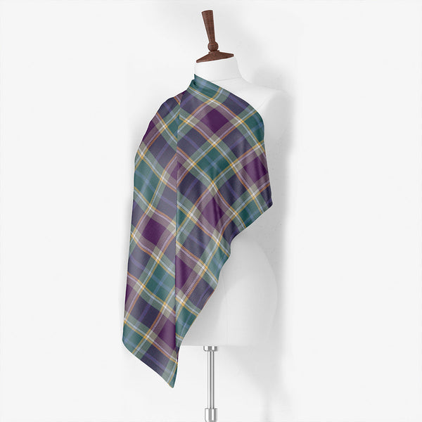 Isle of Man Manx Heritage Modern Tartan Classic Silk Habotai Square Scarf