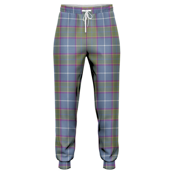 Isle of Man Manx Laxey Blue Weathered Tartan Jogger Pants