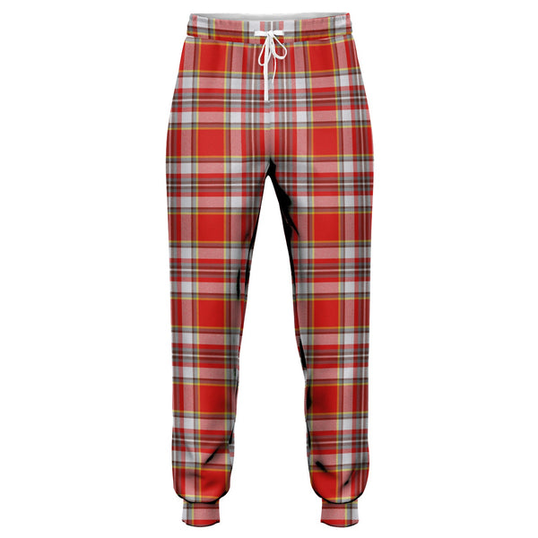 Isle of Man Manx Laxey Red Modern Tartan Jogger Pants