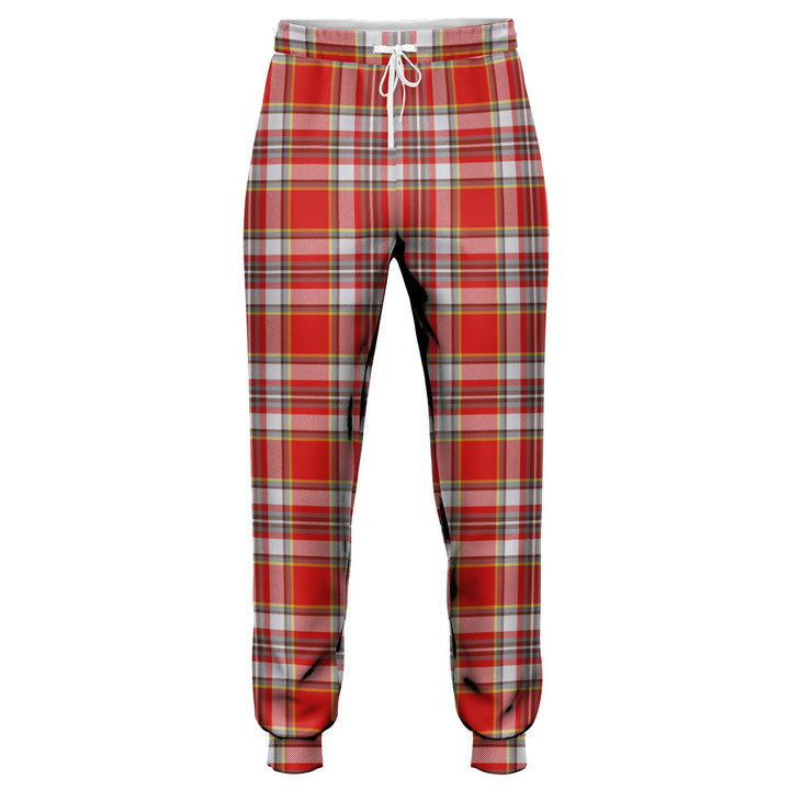 Isle of Man Manx Laxey Red Modern Tartan Jogger Pants
