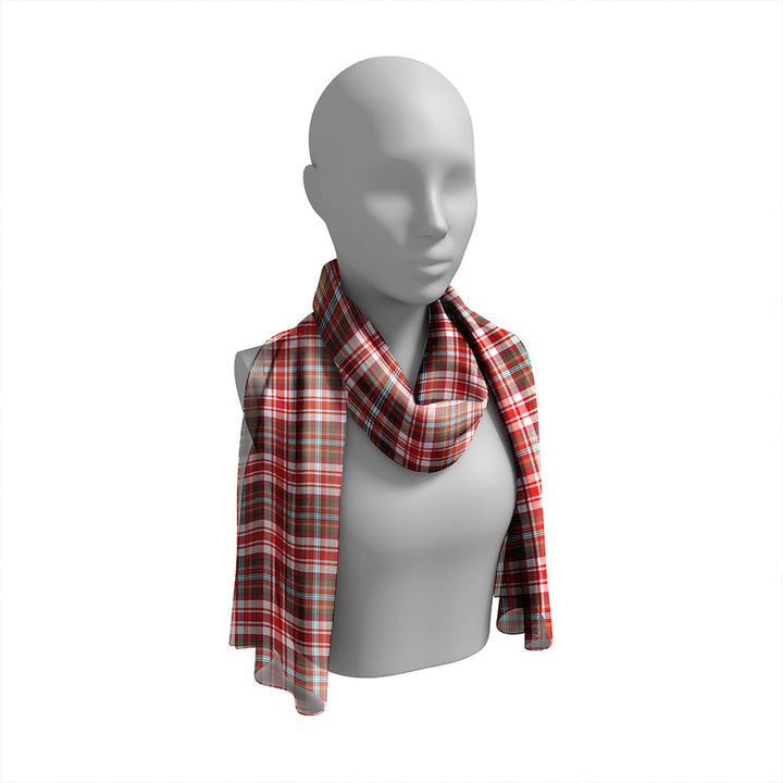 Jacobite Dress #2 Ancient Tartan Classic Silk Habotai Long Scarf