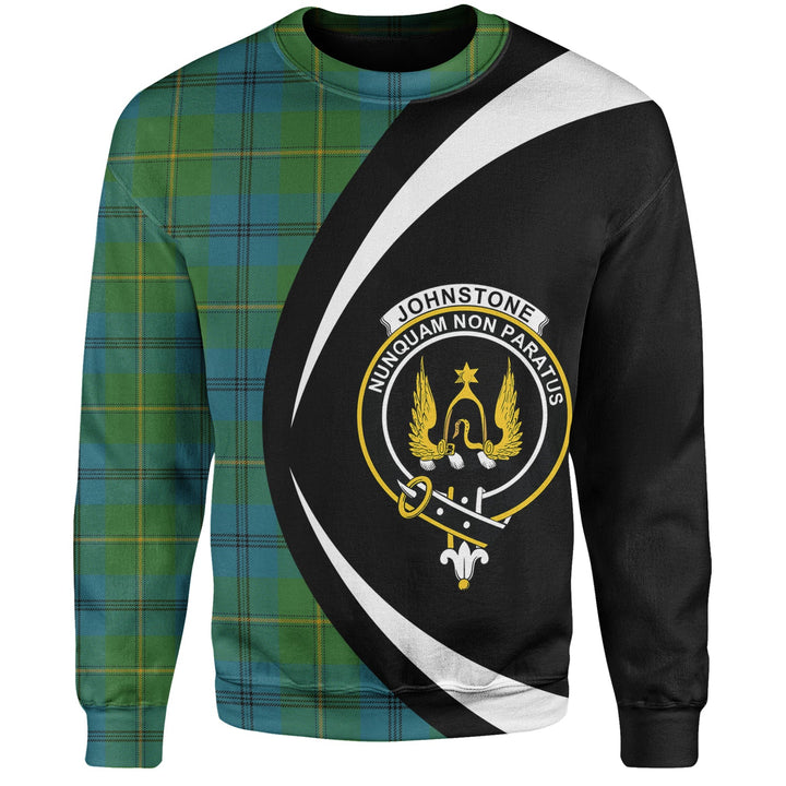 Johnstone (Johnson) Ancient Clan Badge Tartan Sweatshirt Circle Style Personalized
