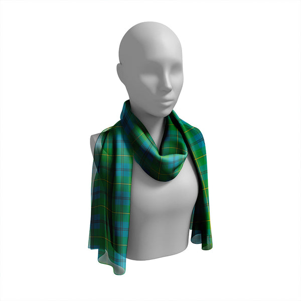 Johnstone (Johnson) Ancient Tartan Classic Silk Habotai Long Scarf