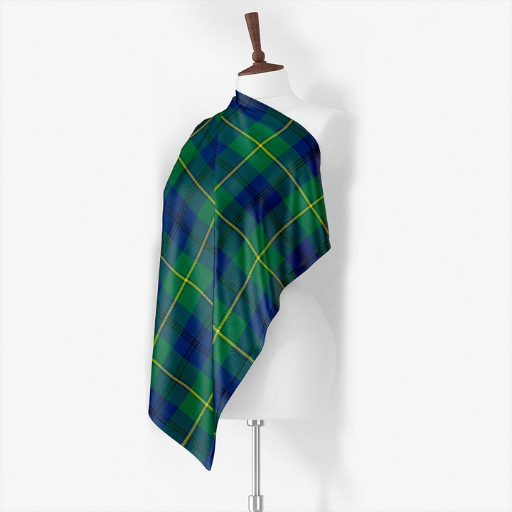 Johnstone (Johnson) Modern Tartan Classic Silk Habotai Square Scarf