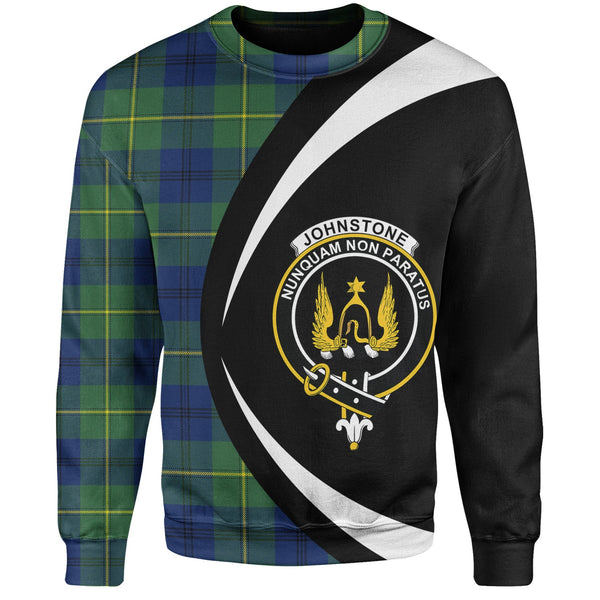 Johnstone (Johnson) Modern Clan Badge Tartan Sweatshirt Circle Style Personalized