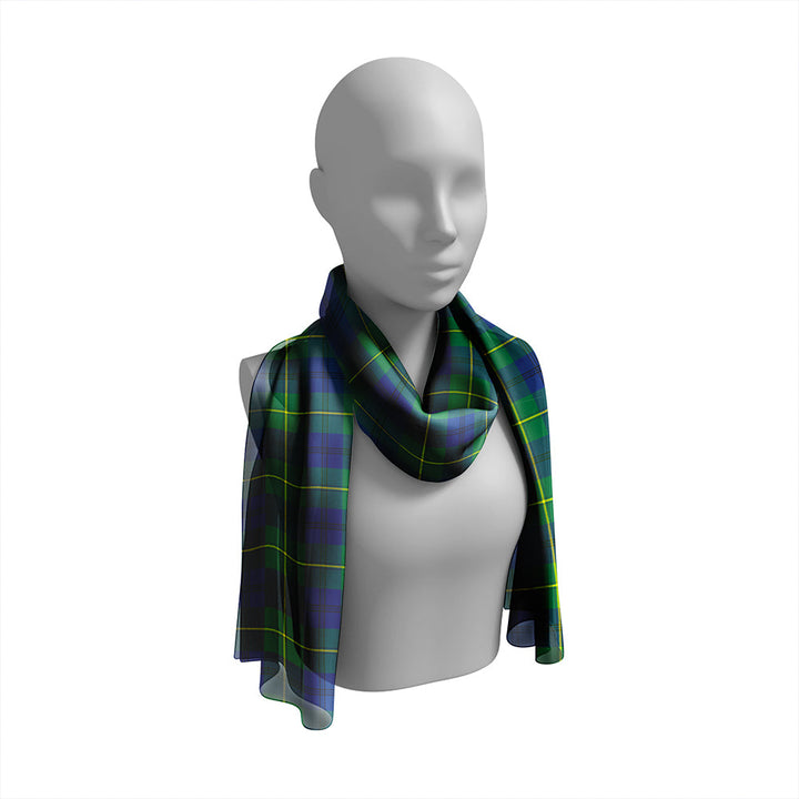 Johnstone (Johnson) Modern Tartan Classic Silk Habotai Long Scarf