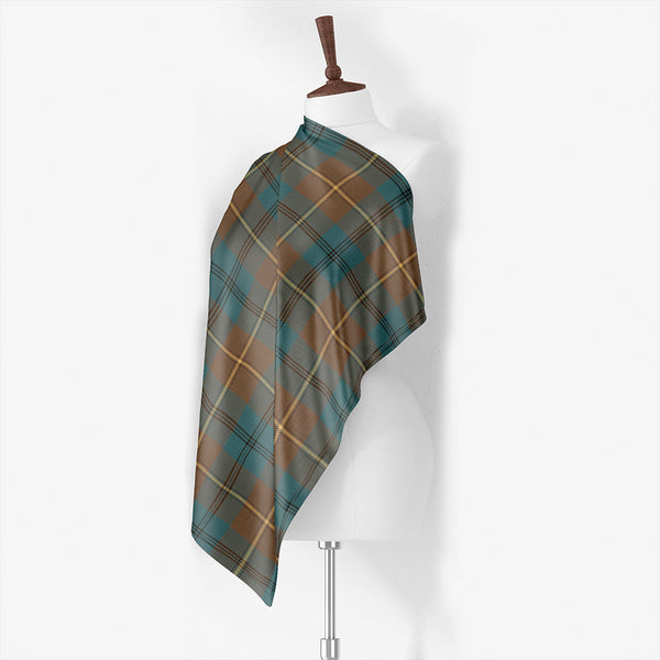 Johnstone (Johnson) Weathered Tartan Classic Silk Habotai Square Scarf
