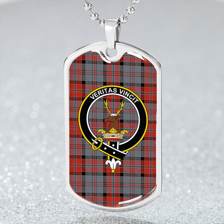 Keith Fashion (Marshall Fashion) Ancient Clan Badge Classic Tartan Dog Tag Necklace