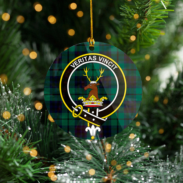 Keith (Austin) Modern Clan Badge Tartan Plastic Christmas Ornaments