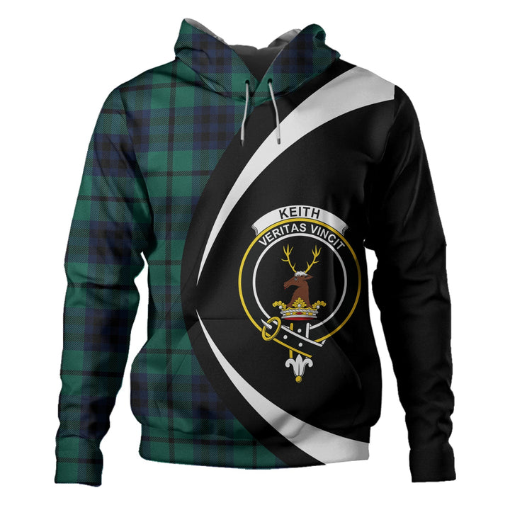 Keith (Austin) Modern Clan Badge Tartan Hoodie Circle Style