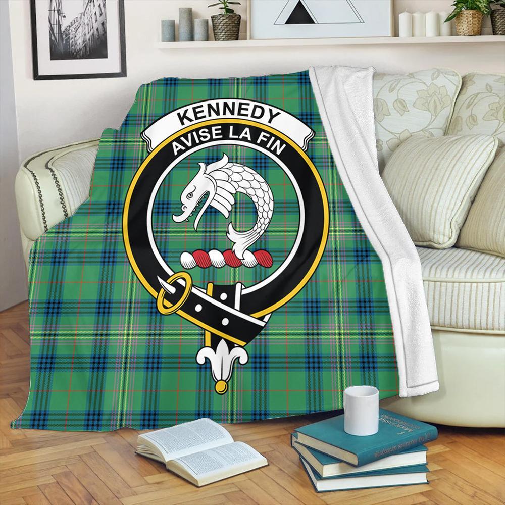 Kennedy Ancient Tartan Crest Premium Blanket