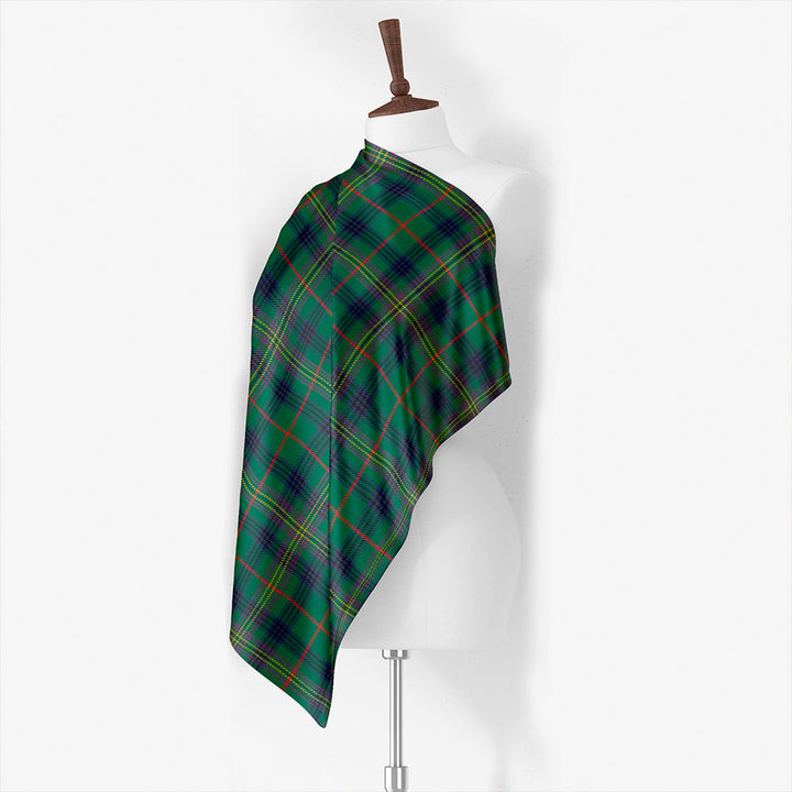 Kennedy Modern Tartan Classic Silk Habotai Square Scarf