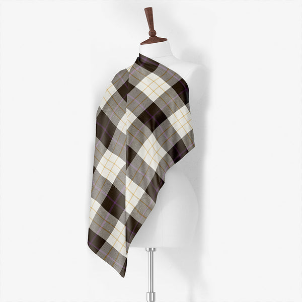 Kennison Weathered Tartan Classic Silk Habotai Square Scarf