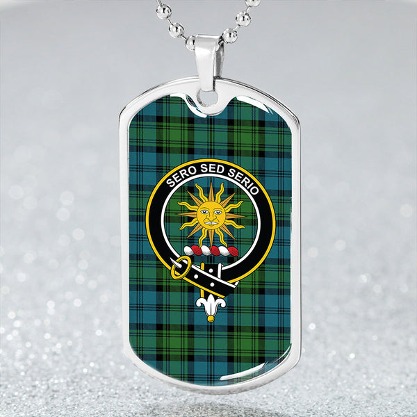 Kerr Hunting Ancient Clan Badge Classic Tartan Dog Tag Necklace