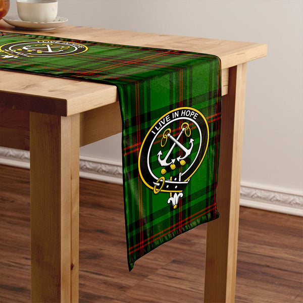 Kinnear Clan Badge Tartan Table Runner