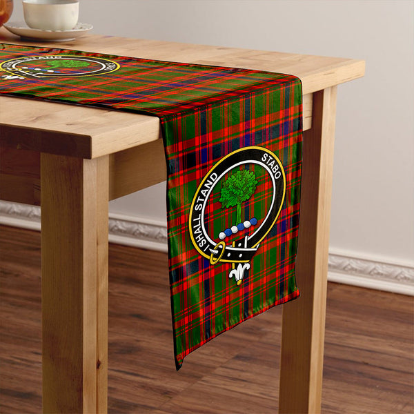 Kinninmont Clan Badge Tartan Table Runner
