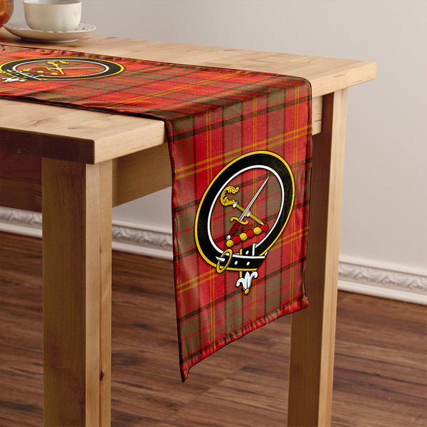 Kirk Weathered Clan Badge Tartan Table Runner