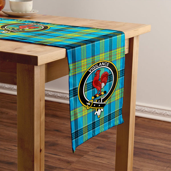 Laing (Lang) Modern Clan Badge Tartan Table Runner