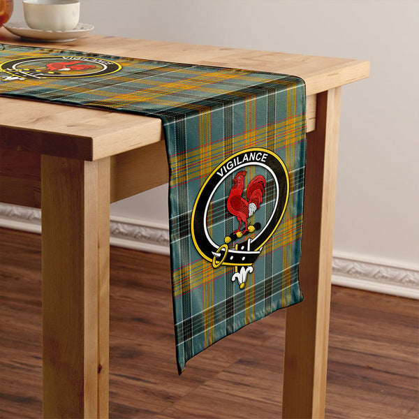 Laing (Lang) Weathered Clan Badge Tartan Table Runner