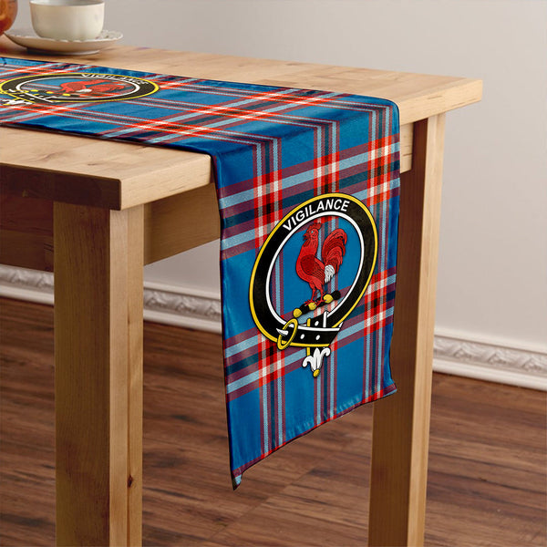 Laing of Archiestown (Lang of Archiestown) Ancient Clan Badge Tartan Table Runner