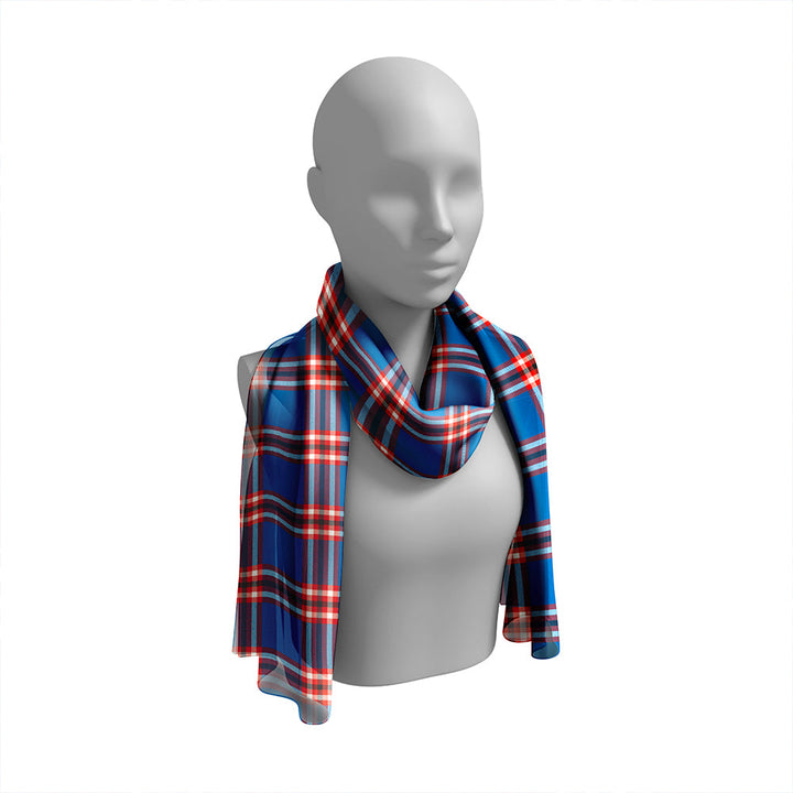 Laing of Archiestown (Lang of Archiestown) Ancient Tartan Classic Silk Habotai Long Scarf